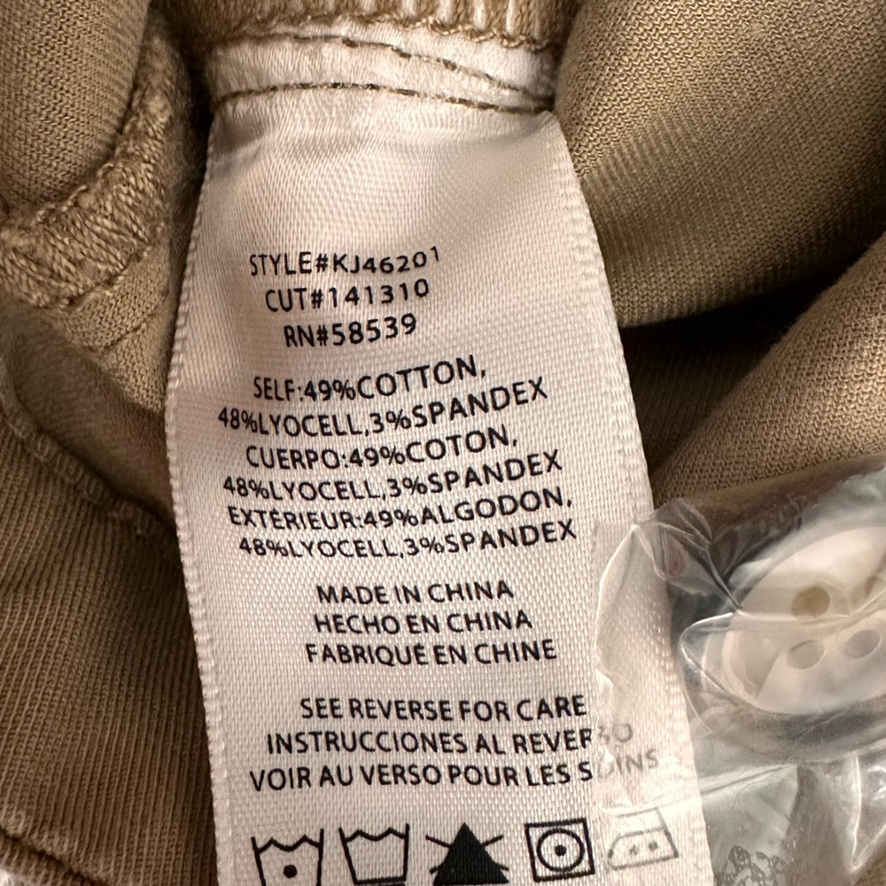 Kut From The Kloth Khaki Utility Jacket Women’s Small Button Front Cotton Blend - Picture 6 of 7